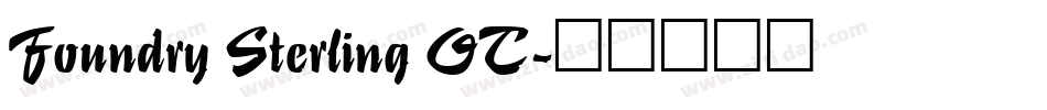 Foundry Sterling OT字体转换